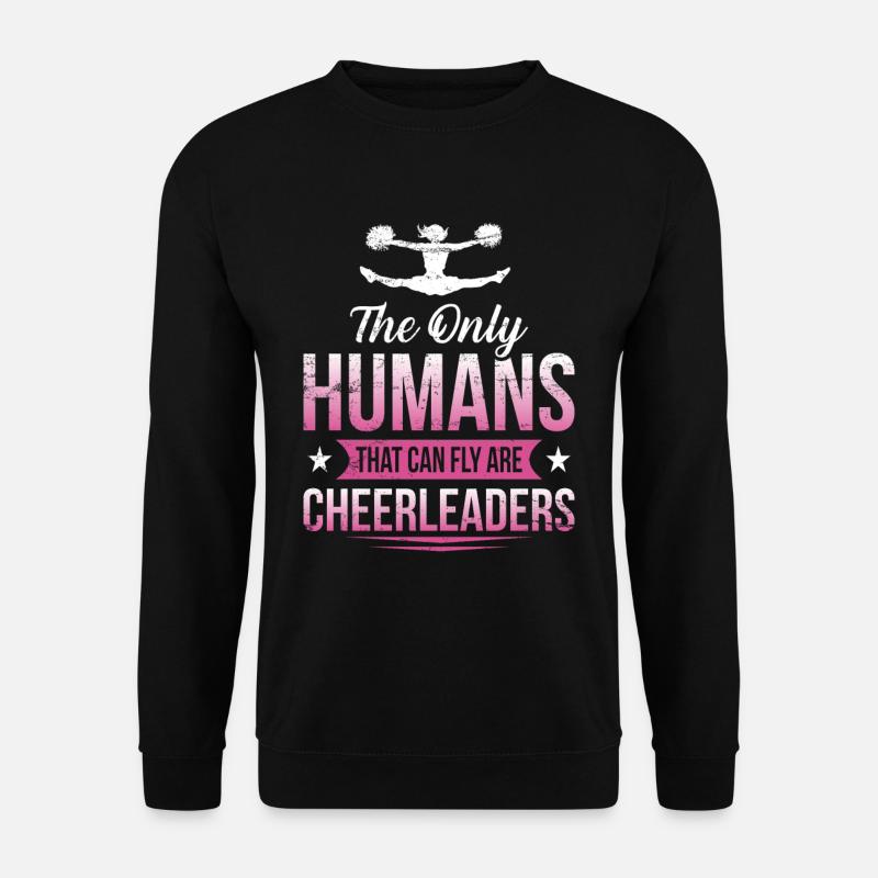 Cheerleader Cheerleading Fliegen - Unisex Pullover - Schwarz