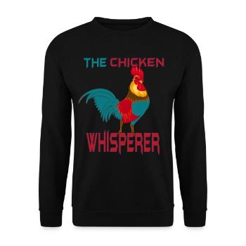 Poulet poulet poussin - Sweat-shirt Unisexe - noir - Devant - Alina (178cm) & Michal (187cm)