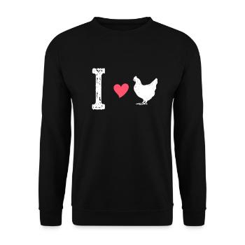 Poulet poulet poussin - Sweat-shirt Unisexe - noir - Devant - Alina (178cm) & Michal (187cm)