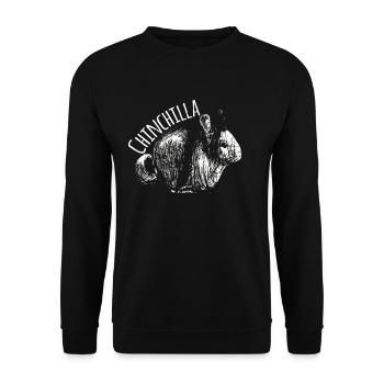 Rongeur chinchilla - Sweat-shirt Unisexe - noir - Devant - Alina (178cm) & Michal (187cm)