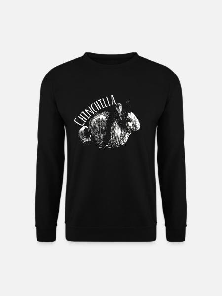 Chinchilla Nagetier - Unisex Pullover - Schwarz