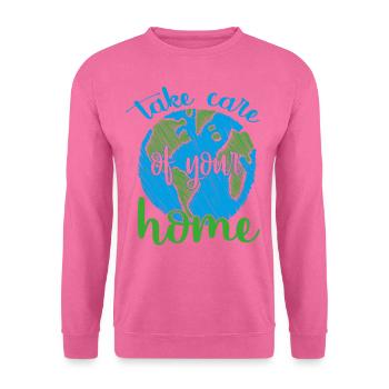 Earth Day - Tag der Erde - Unisex Pullover - Pink - Vorne