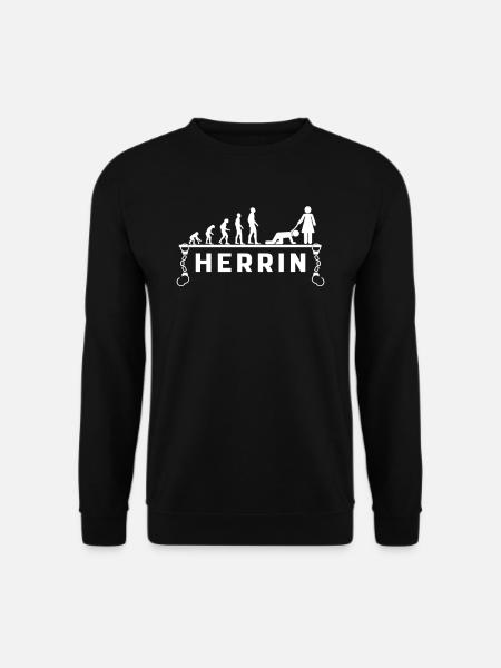 Herrin SM T-Shirt Evolution - Unisex Pullover - Schwarz