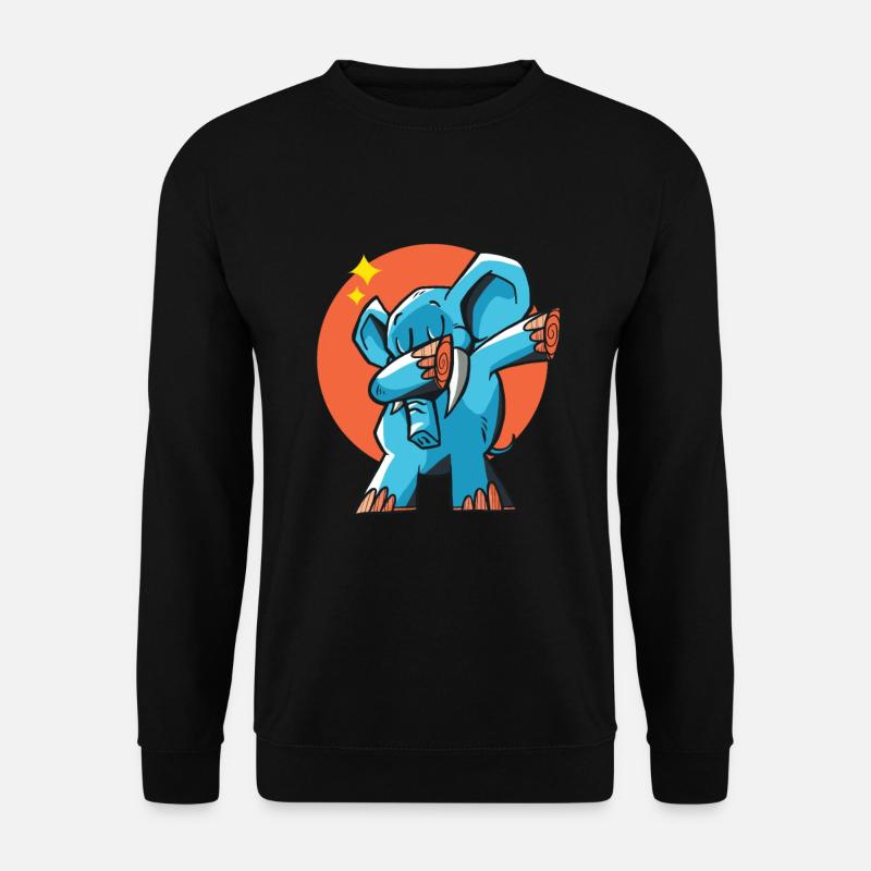 Dab elephant - Unisex Sweatshirt - black