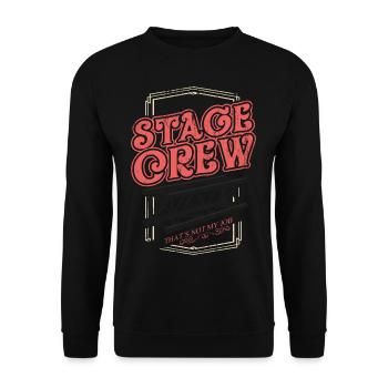 Stagehand Crew Crew Crew Roadie - Sweat-shirt Unisexe - noir - Devant - Alina (178cm) & Michal (187cm)
