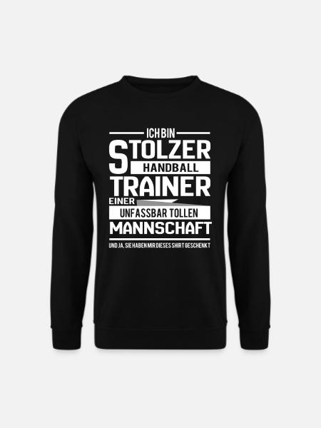 Handballtrainer Geschenk für den Trainer - Unisex Pullover - Schwarz