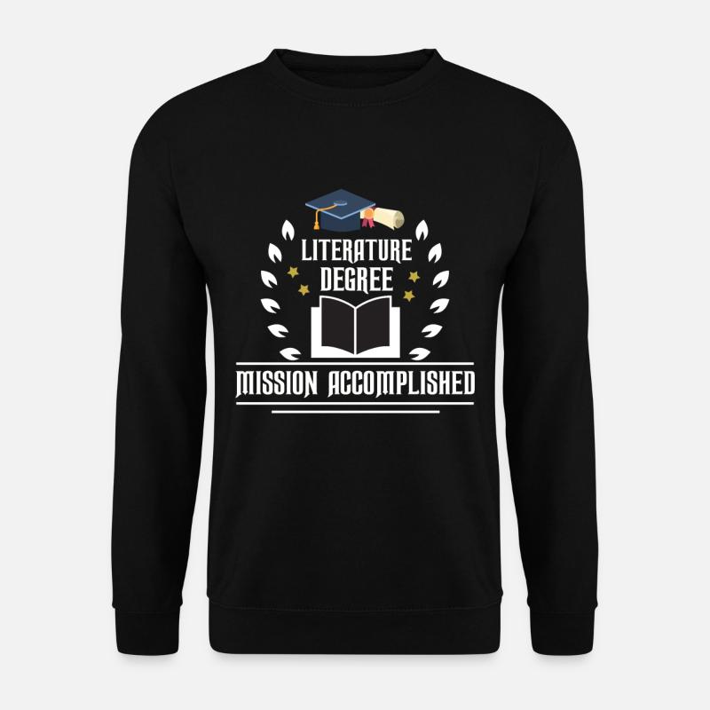 Diplôme en littérature - Sweat-shirt Unisexe - noir