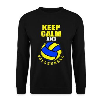 Volleyball - Unisex Pullover - Schwarz - Vorne - Alina (178cm) & Michal (187cm)