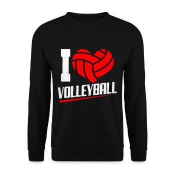 Volley-ball - Sweat-shirt Unisexe - noir - Devant - Alina (178cm) & Michal (187cm)