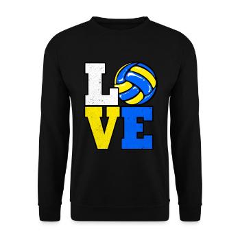 Volleyball - Unisex Sweatshirt - black - Front - Alina (178cm) & Michal (187cm)