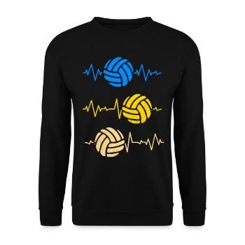 Volley-ball - Sweat-shirt Unisexe - noir - Devant - Alina (178cm) & Michal (187cm)