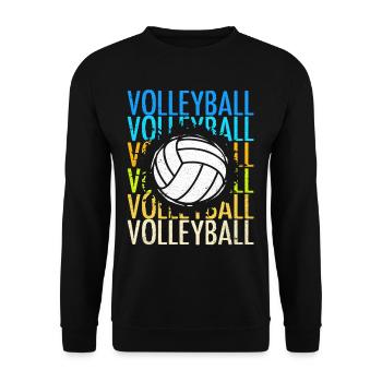 Volley-ball - Sweat-shirt Unisexe - noir - Devant - Alina (178cm) & Michal (187cm)