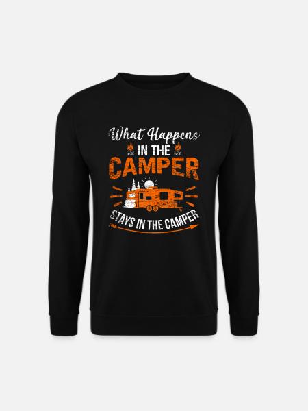 Camping caravan adventure gift - Unisex Sweatshirt - black