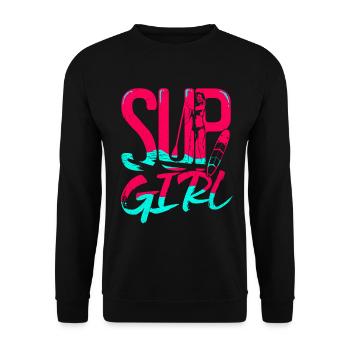 Stand Up Paddel - Unisex Pullover - Schwarz - Vorne - Alina (178cm) & Michal (187cm)