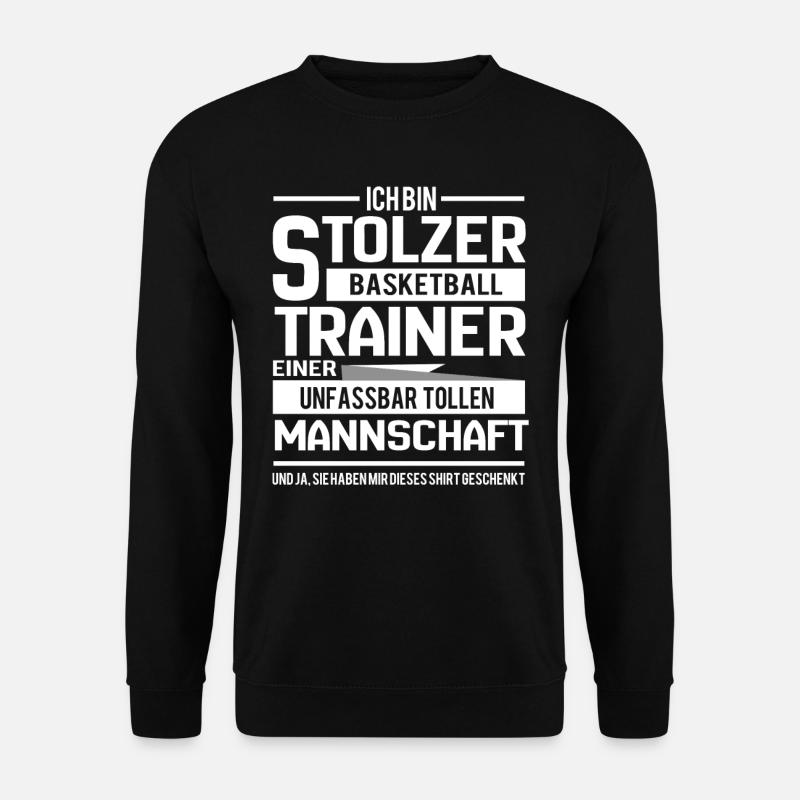 Basketball Trainer Geschenk - Unisex Pullover - Schwarz