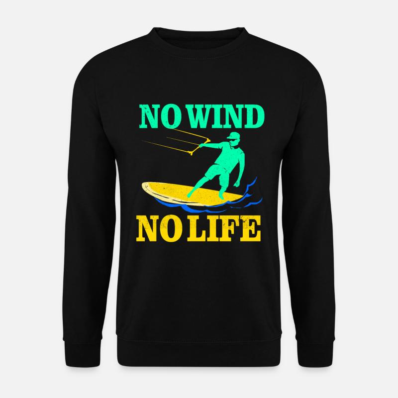 Kiteboard - Unisex Pullover - Schwarz