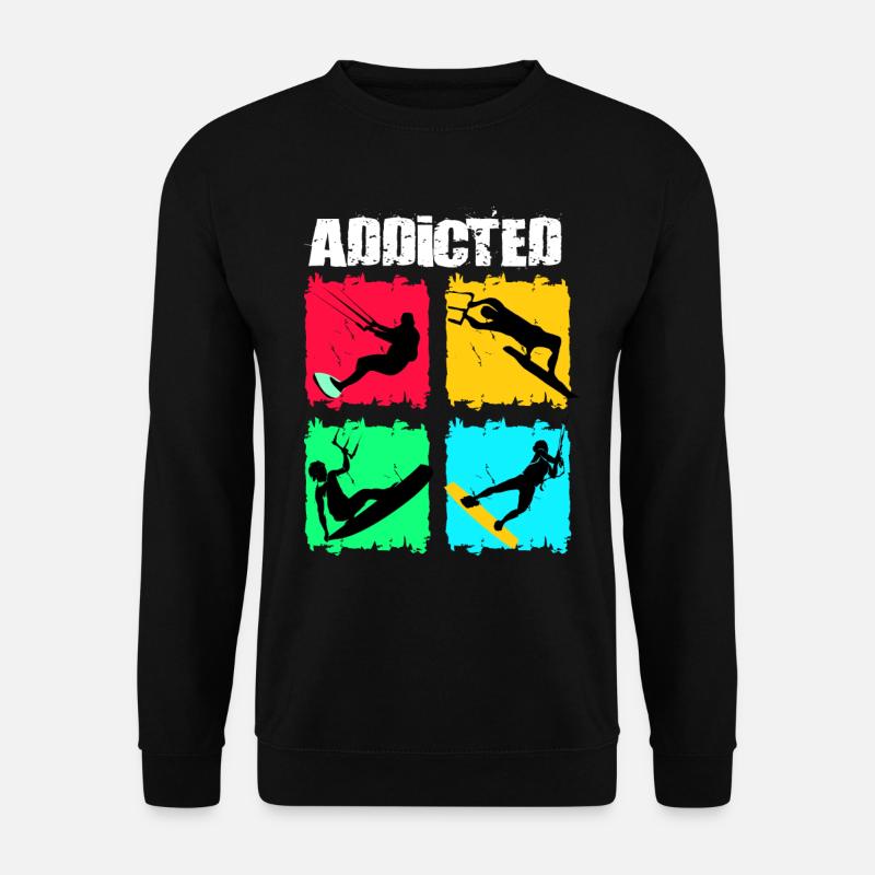Kiteboard Kite kite-kite-cadeau kite-surf - Sweat-shirt Unisexe - noir