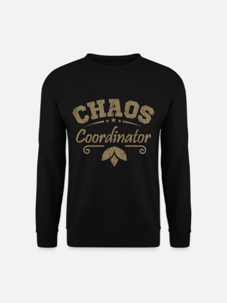 Muttertag Chaos Koordinator Mutter Mama Geschenk - Unisex Pullover - Schwarz