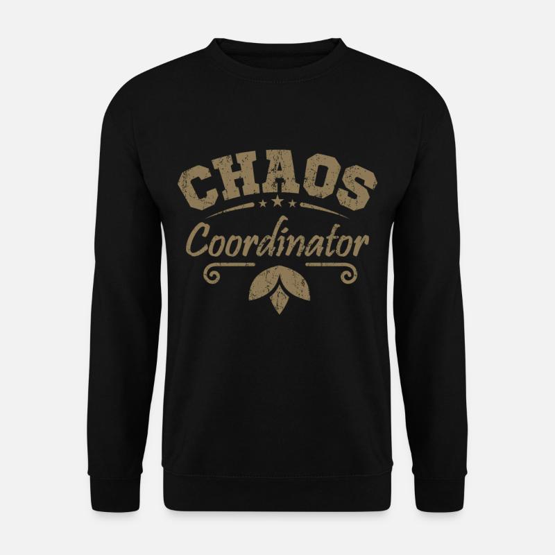 Muttertag Chaos Koordinator Mutter Mama Geschenk - Unisex Pullover - Schwarz