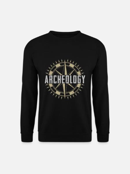 Kompass Archäologie Entdeckung Geschenk - Unisex Pullover - Schwarz