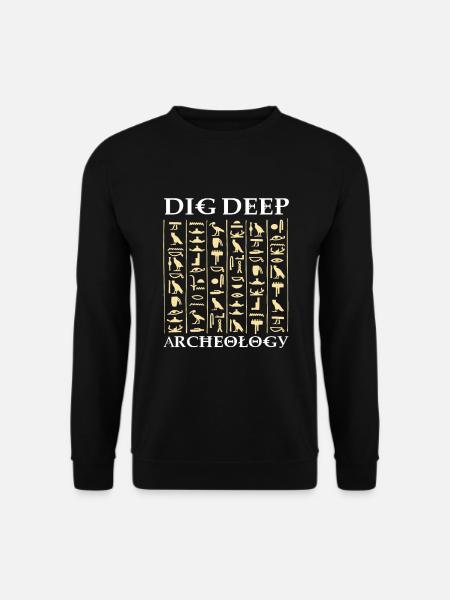 dig texture archäologie entdecken geschenk - Unisex Pullover - Schwarz