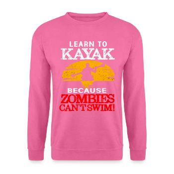 Kajak - Sweat-shirt Unisexe - rose - Devant