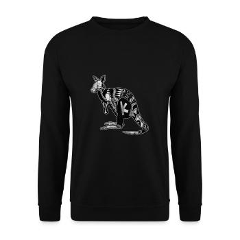 Kangaroo Australia - Unisex Sweatshirt - black - Front - Alina (178cm) & Michal (187cm)