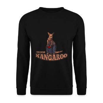 Kangaroo Australia - Unisex Sweatshirt - black - Front - Alina (178cm) & Michal (187cm)