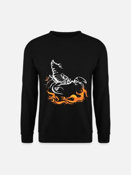 Flamme wild Skorpion Geschenk - Unisex Pullover - Schwarz