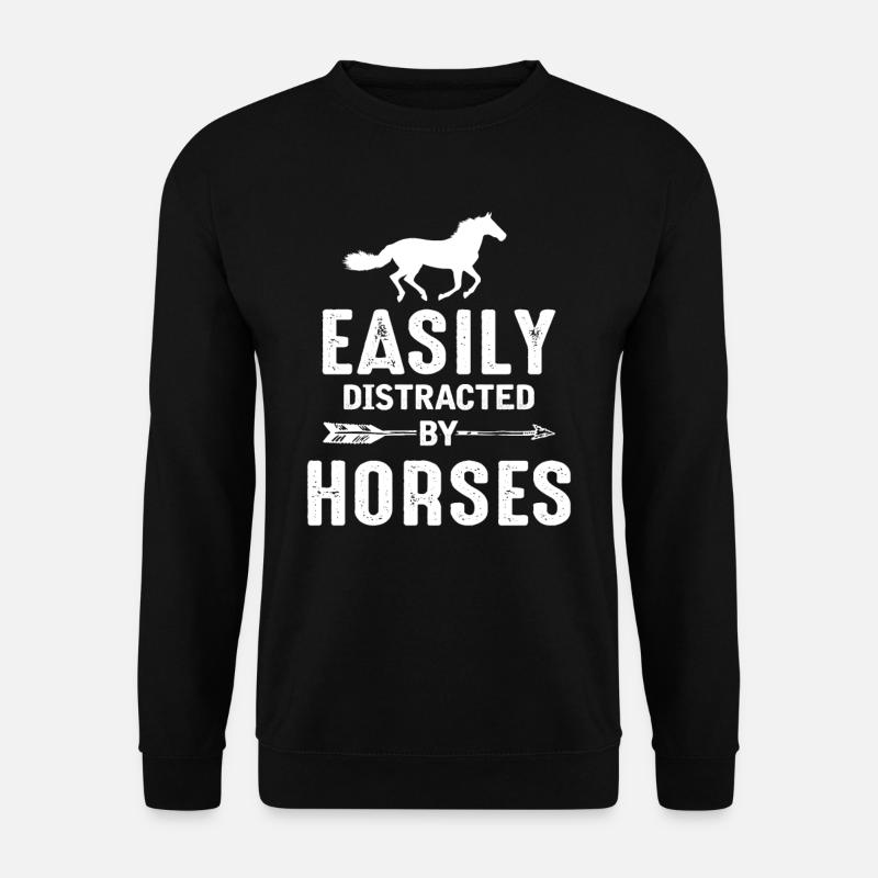 Pferde - Unisex Pullover - Schwarz