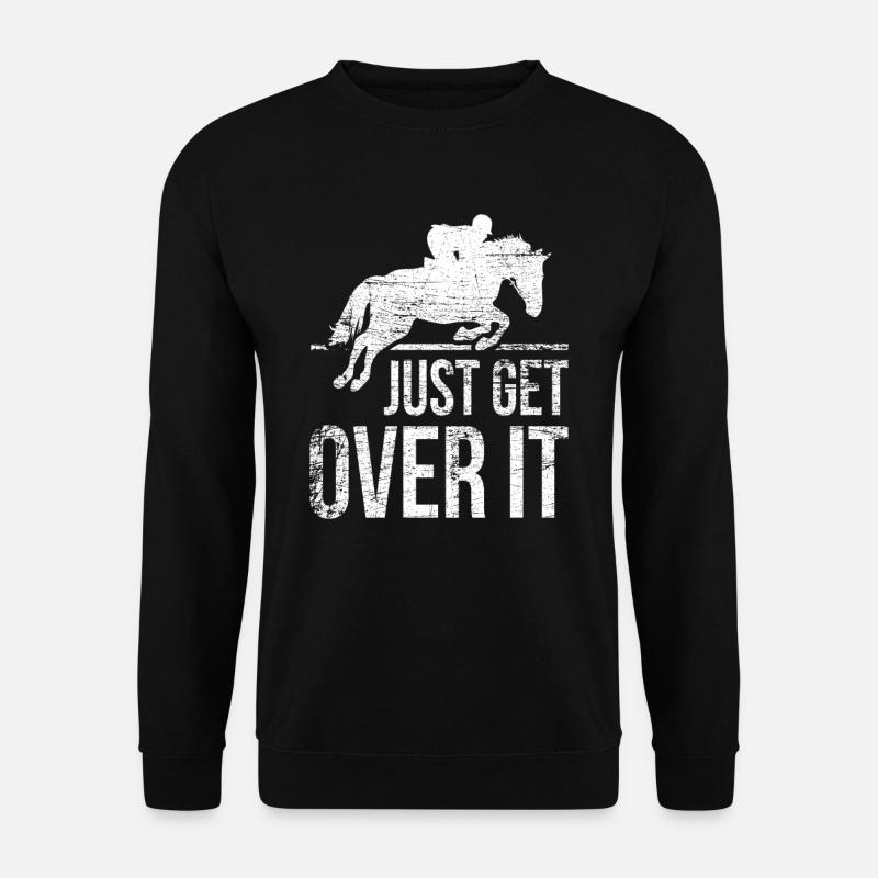 Équitation saut d'obstacles - Sweat-shirt Unisexe - noir