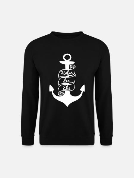 Hafen der Ehe | Hochzeit Familie Liebe Geschenk - Unisex Pullover - Schwarz