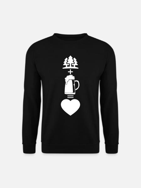 HOLZ SÄGE KETTENSÄGE GESCHENK WALD HOLZBRÜDER - Unisex Pullover - Schwarz