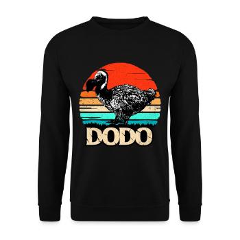 Dodo - Unisex Sweatshirt - black - Front - Alina (178cm) & Michal (187cm)