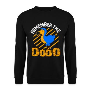 Dodo - Unisex Sweatshirt - black - Front - Alina (178cm) & Michal (187cm)