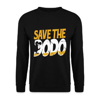 Dodo - Unisex Sweatshirt - black - Front - Alina (178cm) & Michal (187cm)