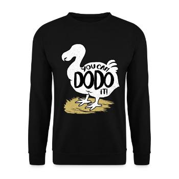 Dodo - Unisex Sweatshirt - black - Front - Alina (178cm) & Michal (187cm)