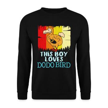 Dodo - Unisex Sweatshirt - black - Front - Alina (178cm) & Michal (187cm)