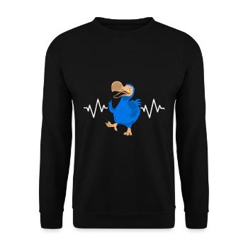Dodo - Unisex Sweatshirt - black - Front - Alina (178cm) & Michal (187cm)
