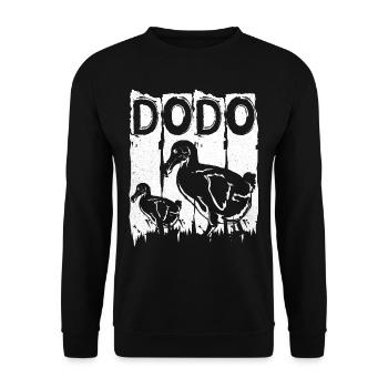 Dodo - Unisex Sweatshirt - black - Front - Alina (178cm) & Michal (187cm)