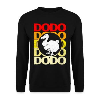 Dodo - Unisex Sweatshirt - black - Front - Alina (178cm) & Michal (187cm)