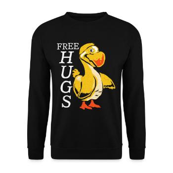 Dodo - Unisex Pullover - Schwarz - Vorne - Alina (178cm) & Michal (187cm)