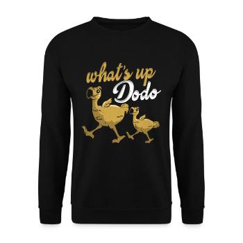 Dodo - Unisex Sweatshirt - black - Front - Alina (178cm) & Michal (187cm)