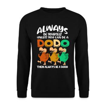 Dodo - Unisex Pullover - Schwarz - Vorne - Alina (178cm) & Michal (187cm)