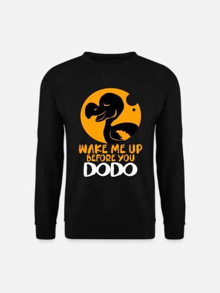 Dodo cadeau oiseau origine primitive fossil archéologie Geek - Sweat-shirt Unisexe - noir
