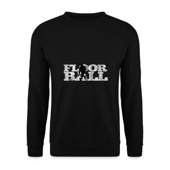 Floorball sport de passe-temps - Sweat-shirt Unisexe - noir - Devant - Alina (178cm) & Michal (187cm)