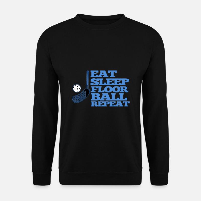 Floorball-salibandyn urheiluharrastus - Unisex svetaripaita - musta