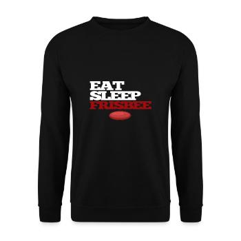 Frisbee - Unisex Sweatshirt - black - Front - Alina (178cm) & Michal (187cm)