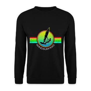 Planche à voile - Sweat-shirt Unisexe - noir - Devant - Alina (178cm) & Michal (187cm)