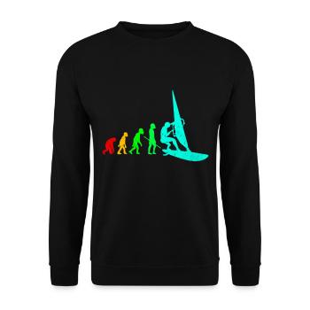 Planche à voile - Sweat-shirt Unisexe - noir - Devant - Alina (178cm) & Michal (187cm)